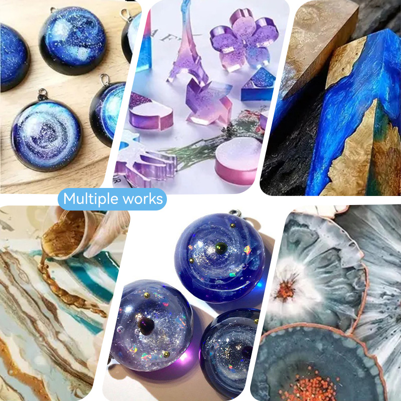 星空エポキシ樹脂顔料 - 5色セット。 DIYジュエリー製作 - Resin Pigment Set のレビューと価格