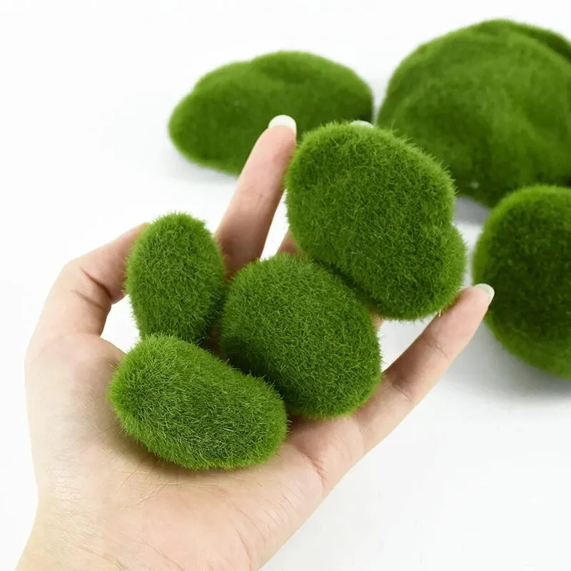 家の装飾のための人工苔石,緑の植物のシミュレーション,岩のボ - Terrarium Moss Art のレビューと価格