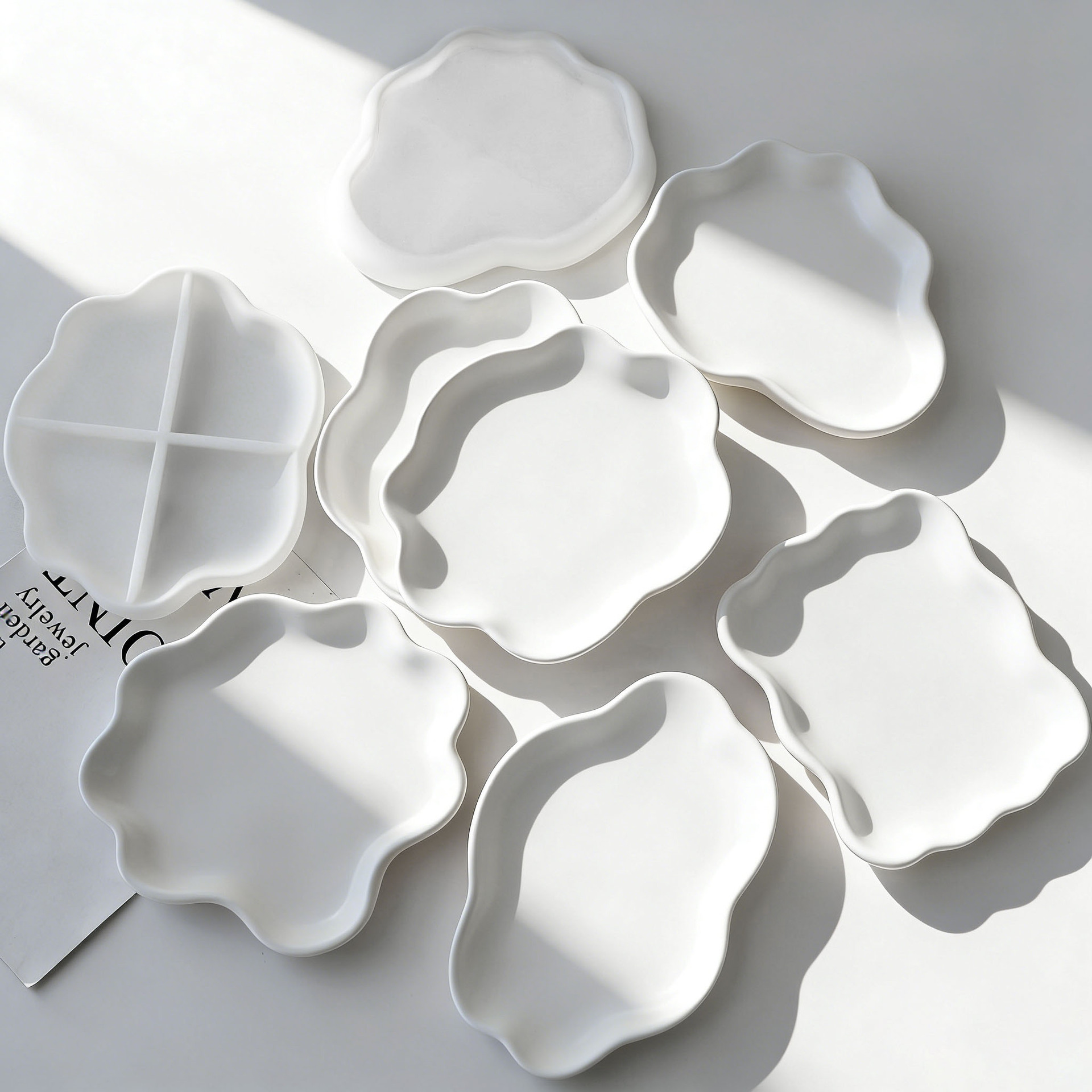 DIY 幾何学模様ウェーブ石膏コースターシリコンモールド手作 - Serving Tray Mold のレビューと価格
