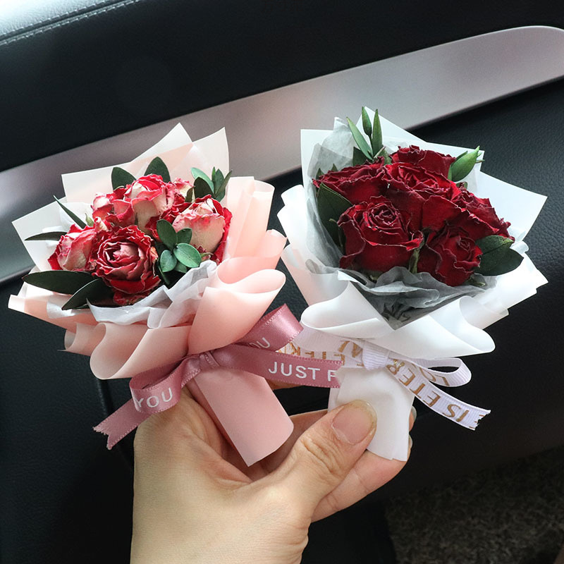 新鮮な花 ミニドライフラワーブーケ 車のエアコン吹き出し口ク - Dried Flower Bulk のレビューと価格