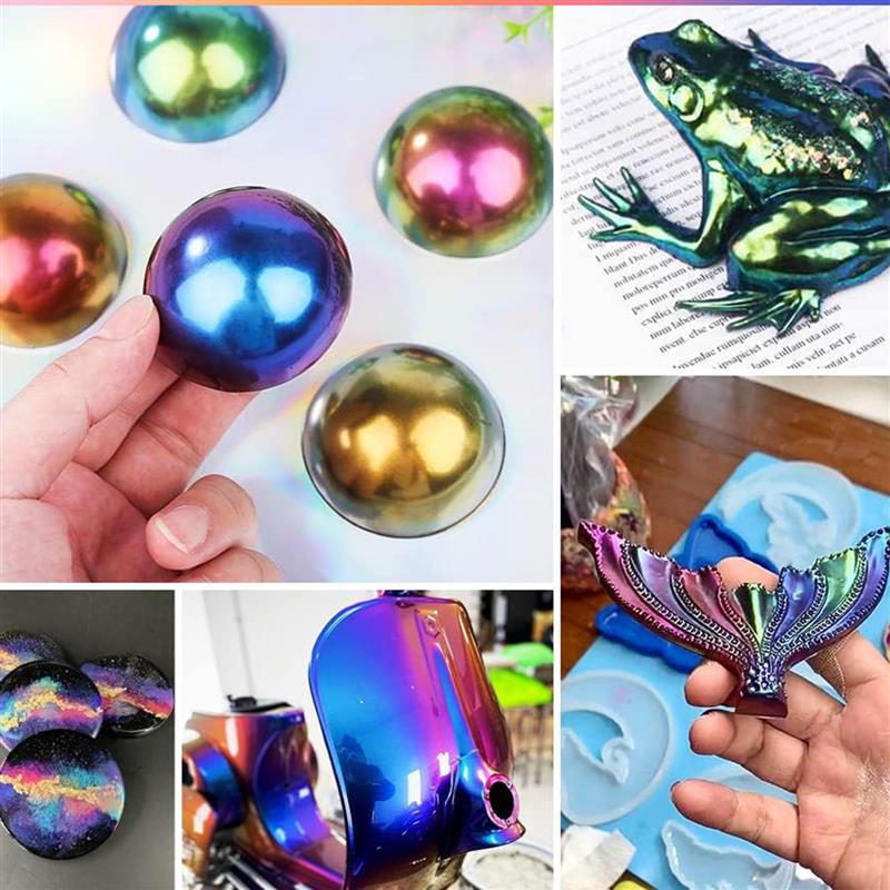 魔法の色あせた真珠のパウダー,カメレオン,レジン,エポキシ, - Resin Pigment Set のレビューと価格