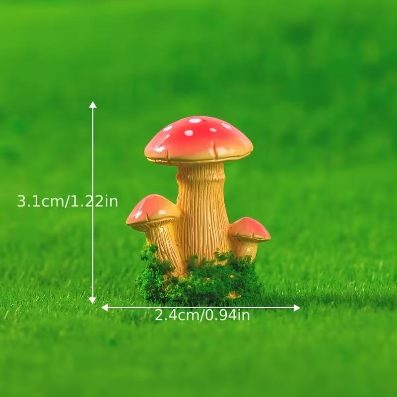 1セット3個入り人工キノコ飾りモスマイクロ風景多肉植物フラワ - Terrarium Moss Art のレビューと価格