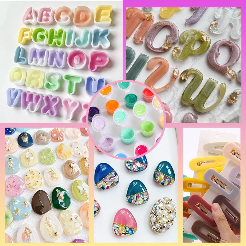 6色/セットペースト顔料UVレジン接着剤液体着色剤染料インク - Resin Pigment Set のレビューと価格