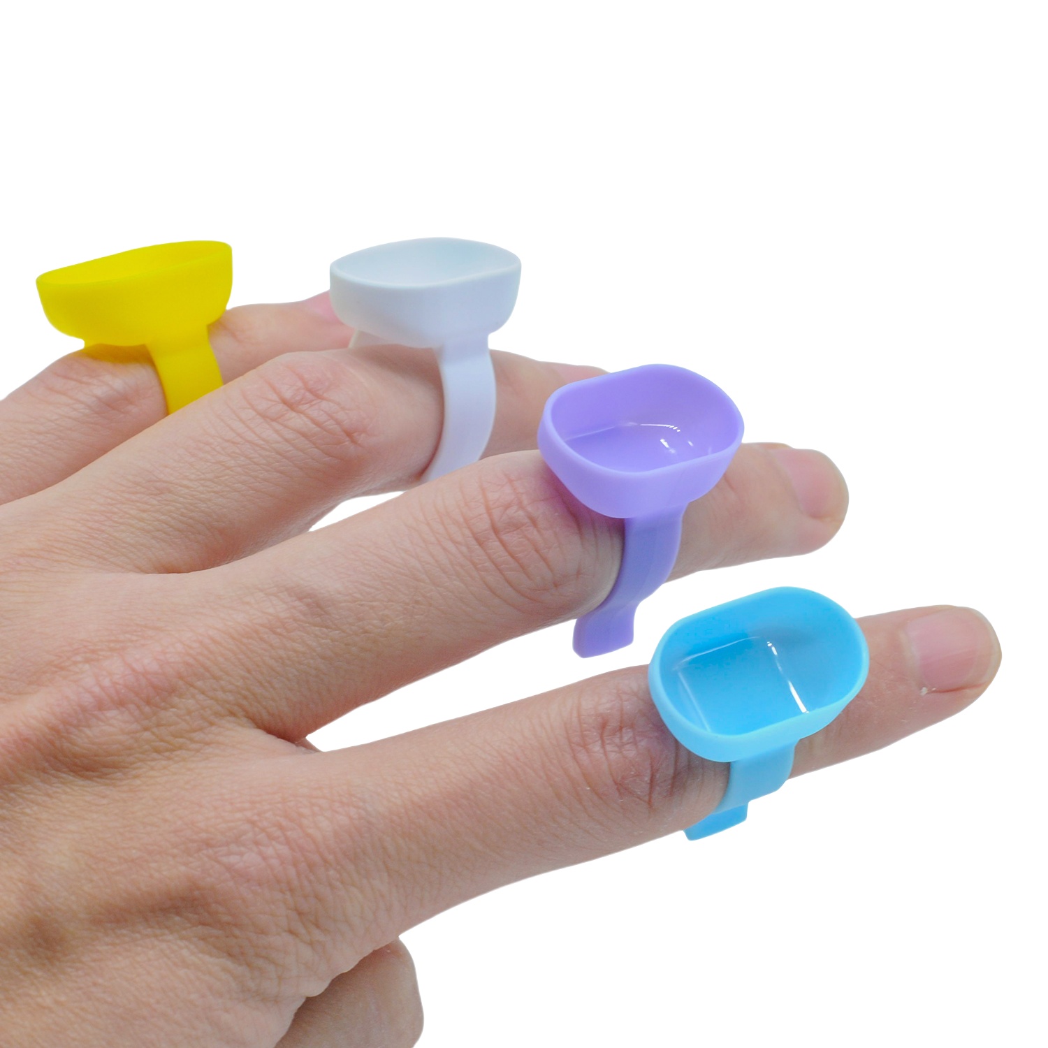 100 個歯科混合指リングボウルカッププラスチックシリコーン - Mixing Cup Silicone のレビューと価格