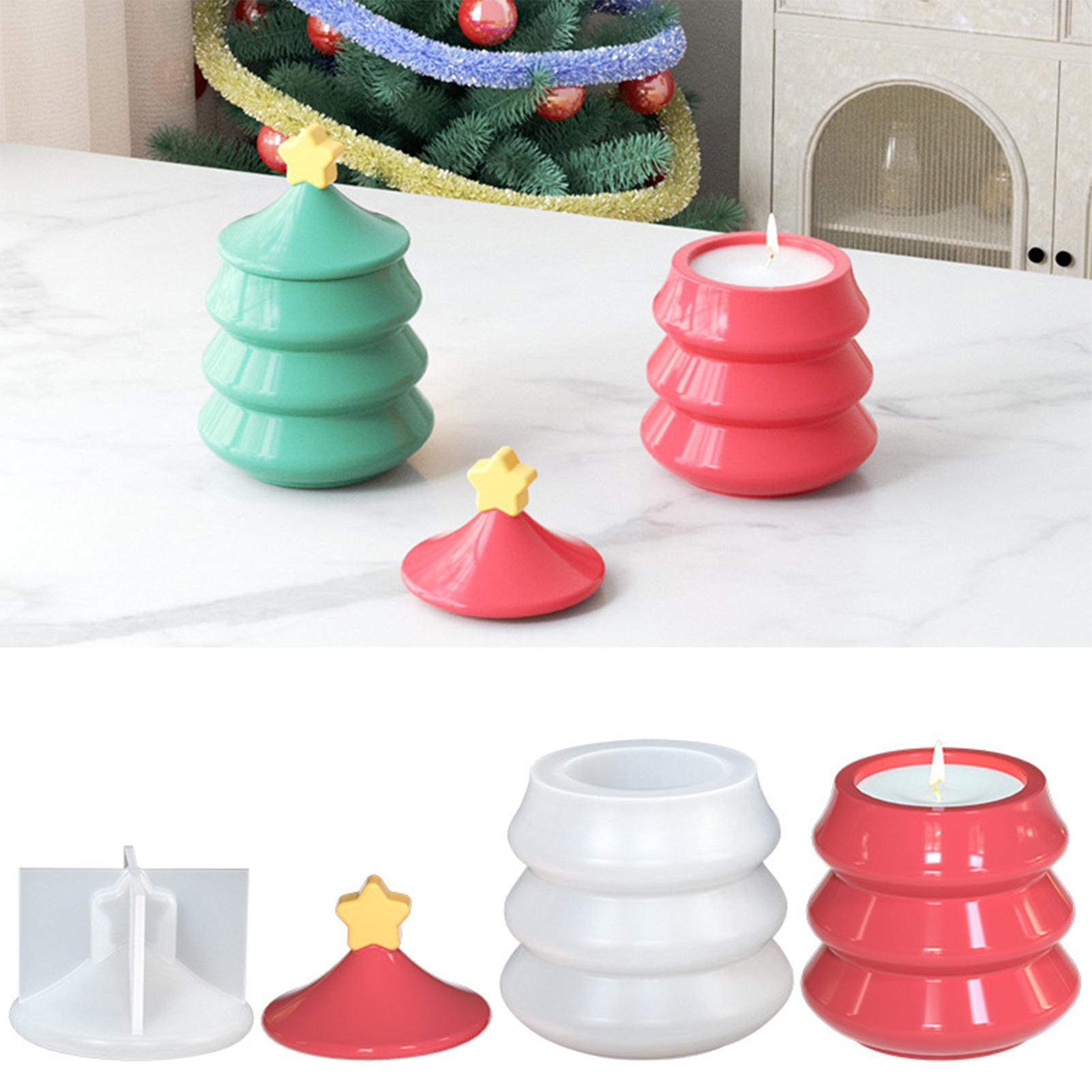 クリスマスツリー型ジャー型 DIY シリコンモールド 蓋付き - Resin Craft Workshop のレビューと価格