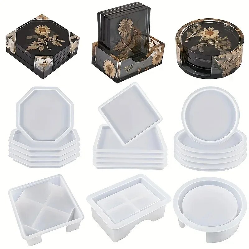 コースター樹脂モールドセットには、コースター収納ボックスモー - Serving Tray Mold のレビューと価格