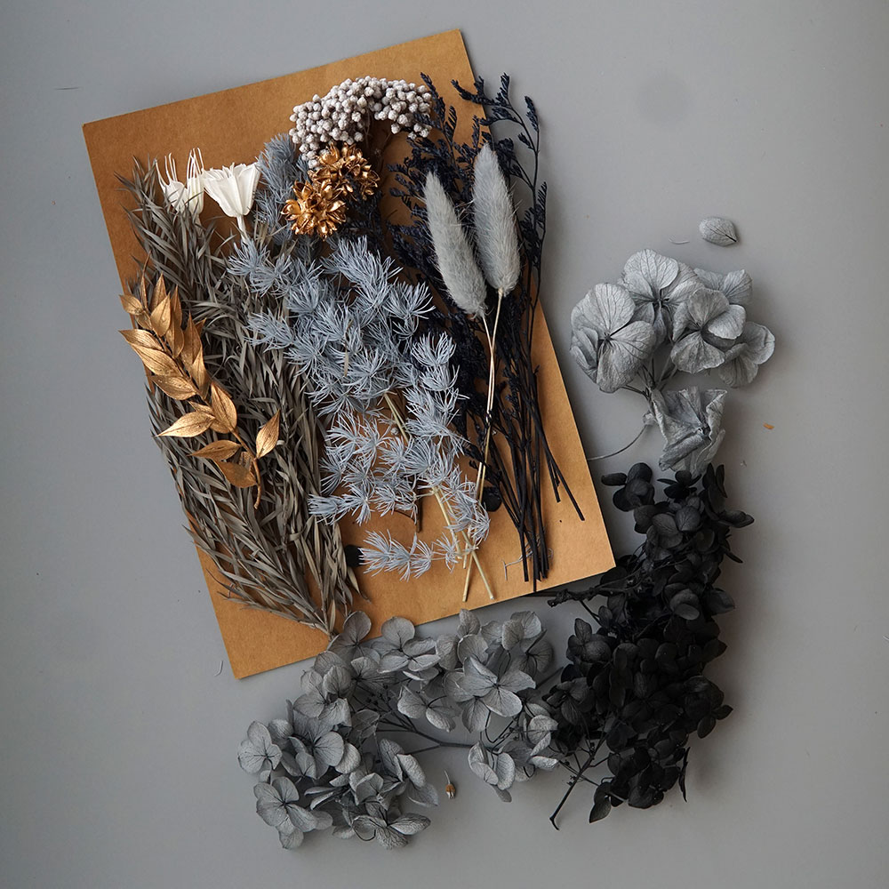 1 パック人工植物ドライ本物の花プリザーブド材料エポキシ樹脂 - Dried Flower Bulk のレビューと価格