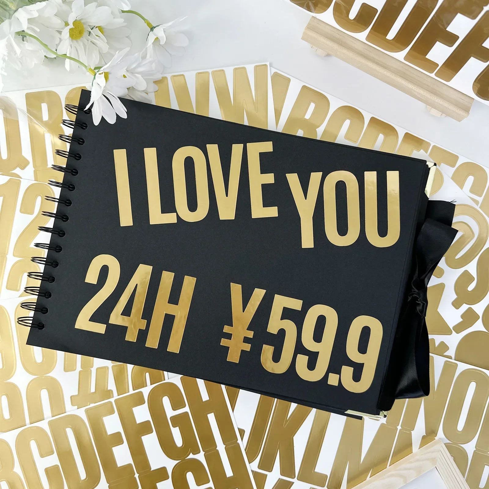 100 個 6 シートゴールドレターステッカー 2.5 イン - Gold Foil Flakes のレビューと価格